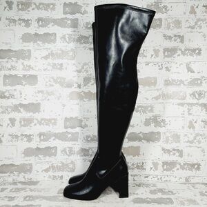 NEW OPEN EDIT Briar Over The Knee Boot In Black T421